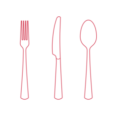 Objects Flatware Sets Ikea Sedlig Flatware Set Line Tracing Svg Vector, Free Vectors File